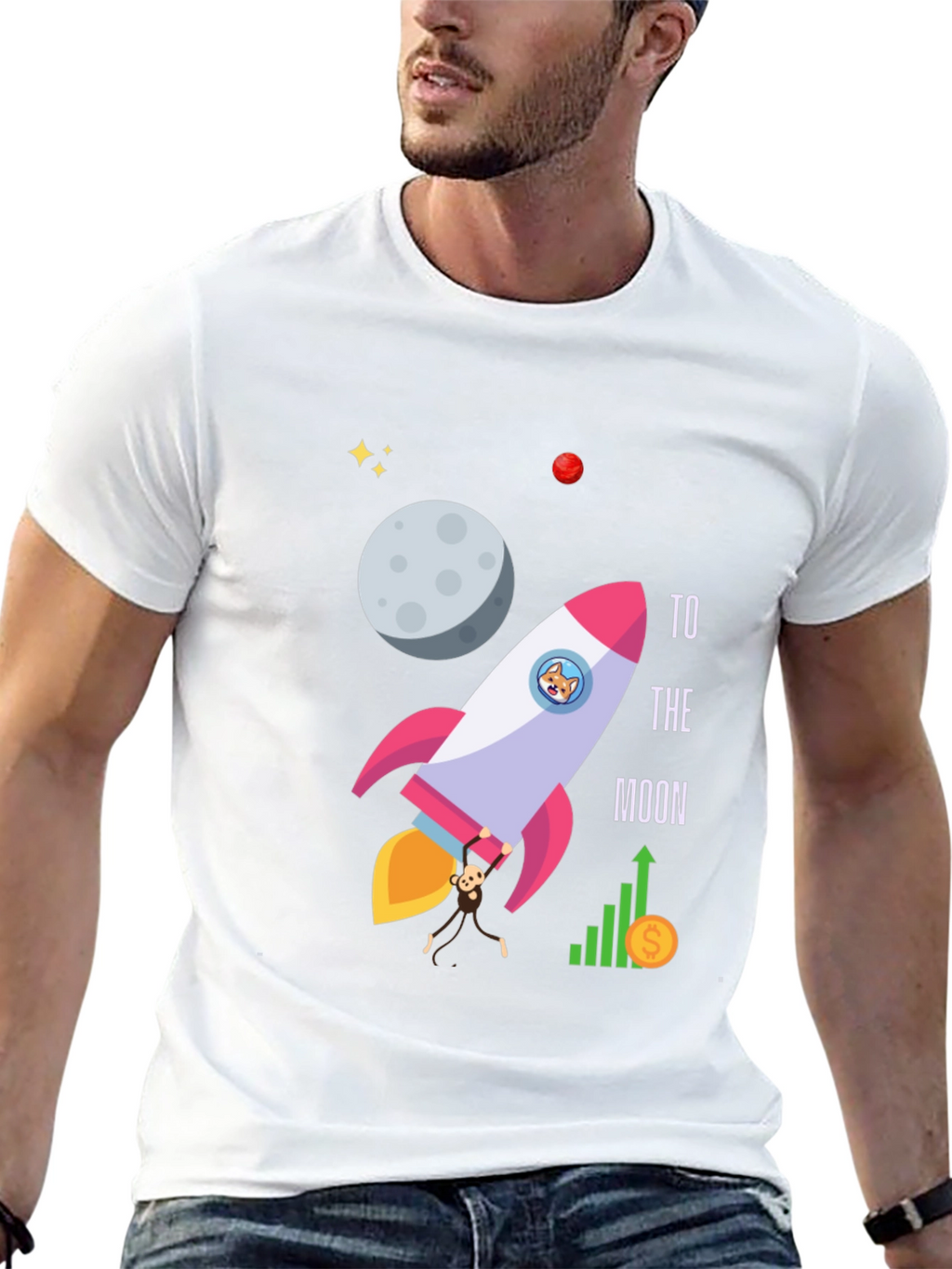 To The Moon Graphic T-Shirt
