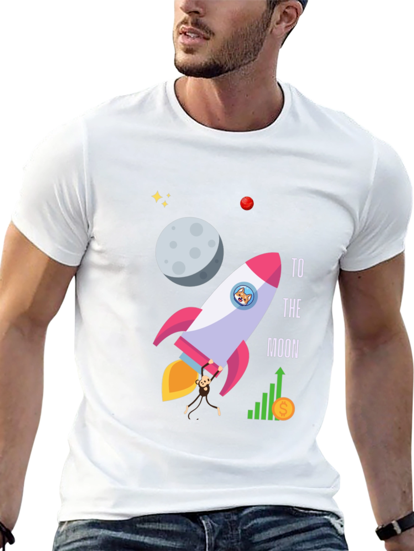 To The Moon Graphic T-Shirt