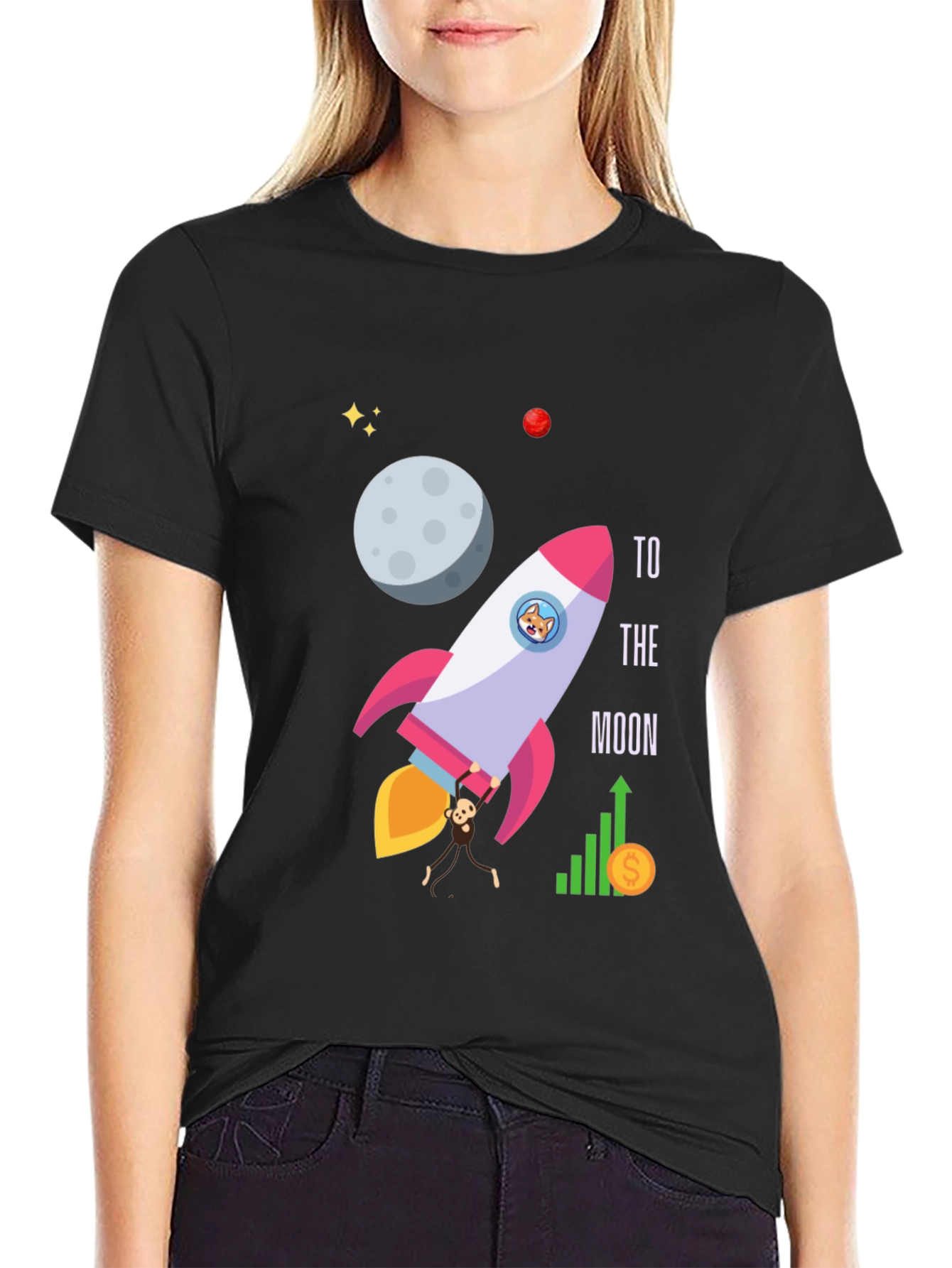 To The Moon Graphic T-Shirt