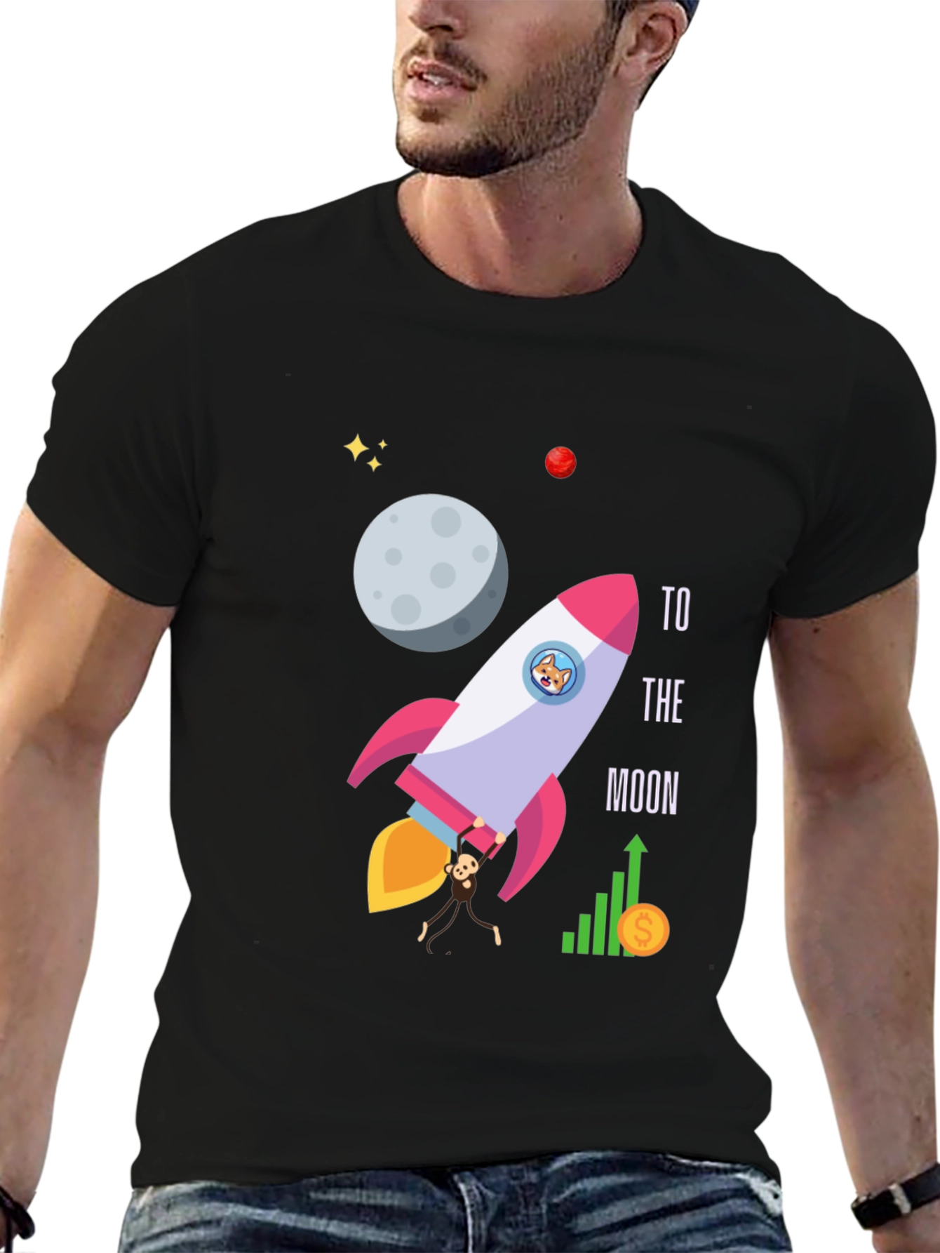 To The Moon Graphic T-Shirt