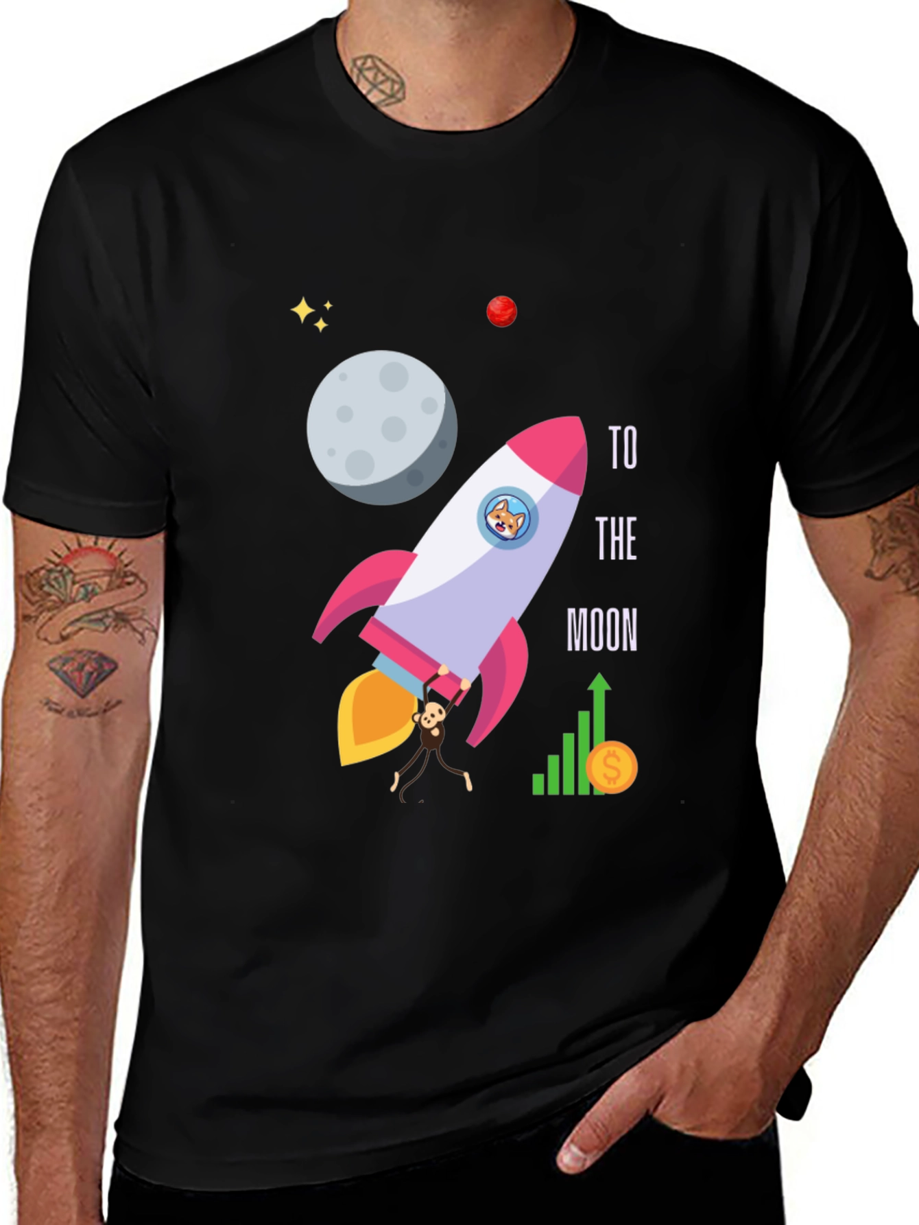 To The Moon Graphic T-Shirt