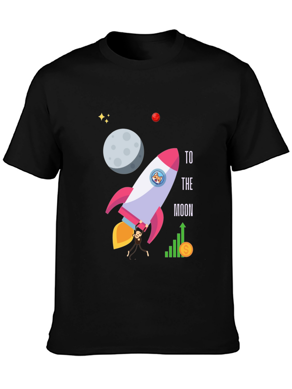 To The Moon Graphic T-Shirt