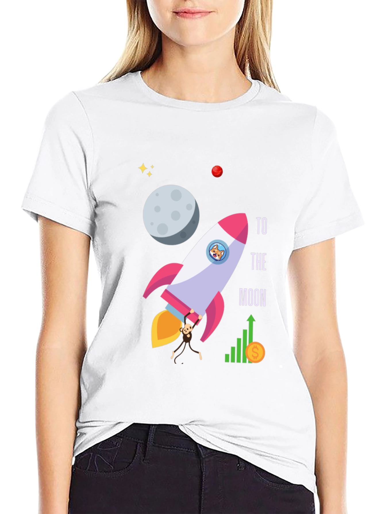 To The Moon Graphic T-Shirt