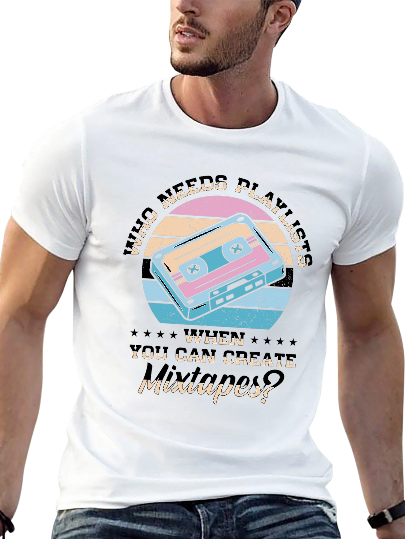 Retro Mixtape T-Shirt - Who Needs Playlists?