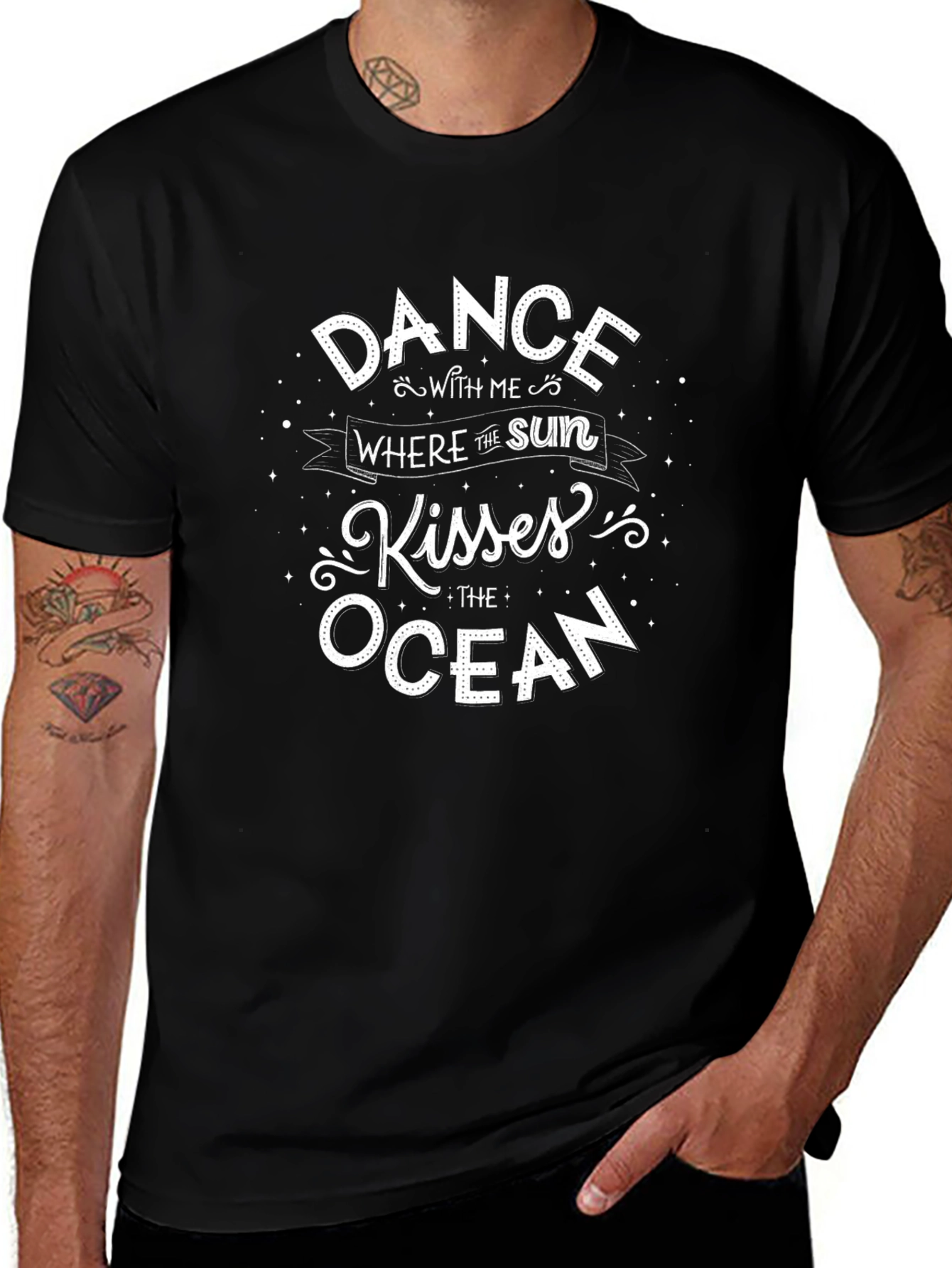 Dance with Me Graphic T-Shirt - Sun Kisses Ocean Tee