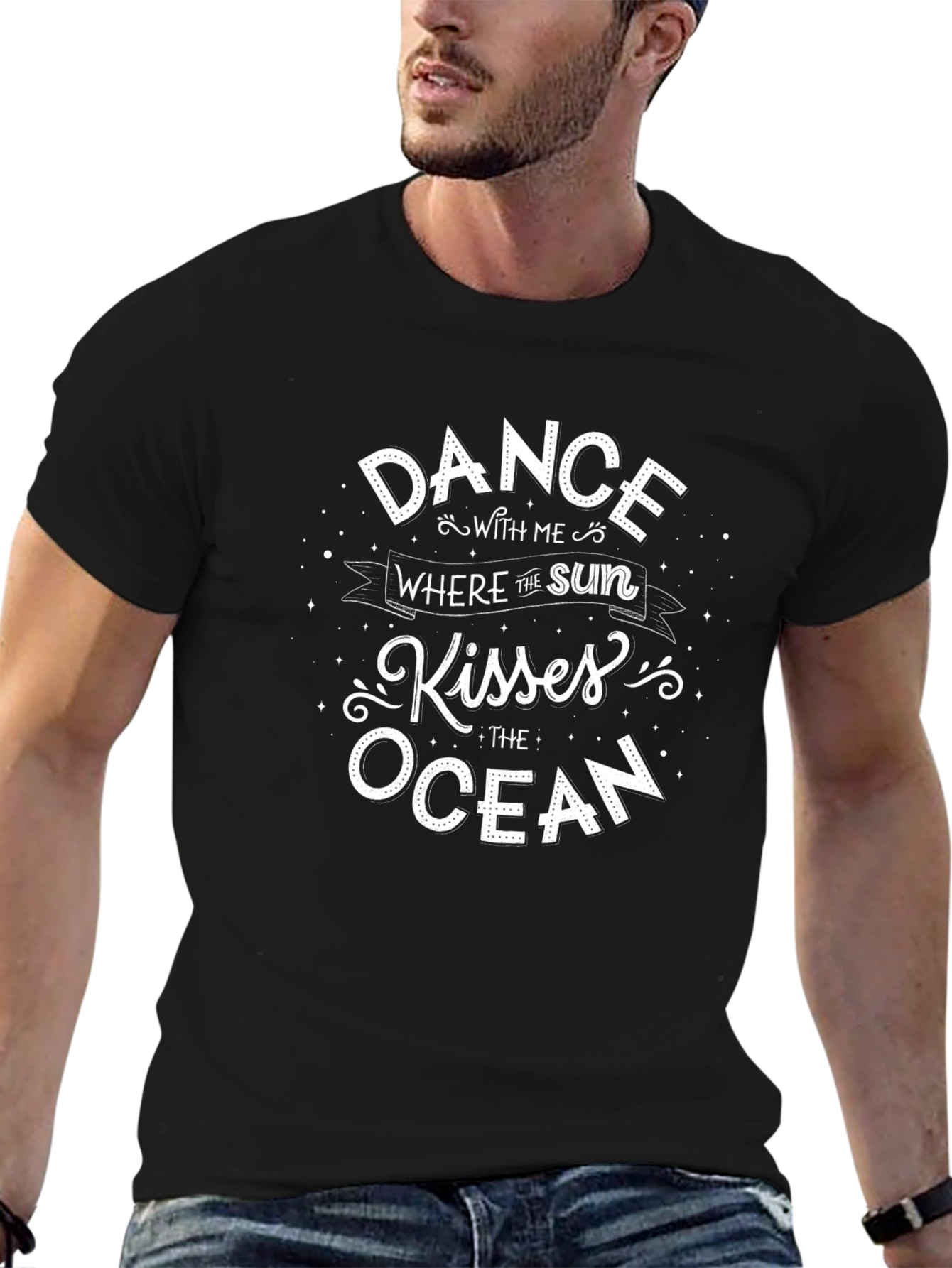 Dance with Me Graphic T-Shirt - Sun Kisses Ocean Tee