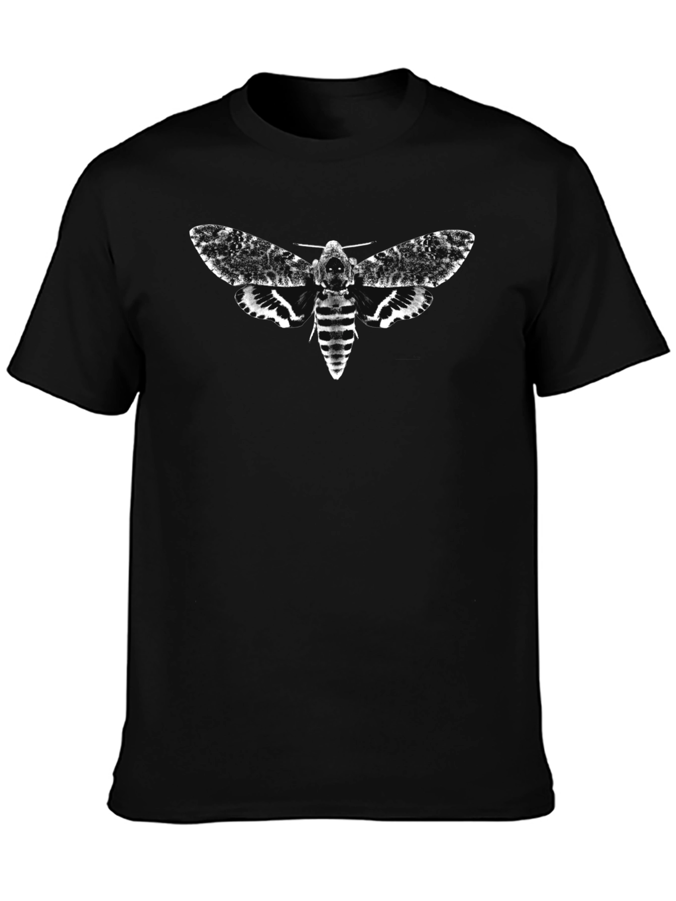 Death Head Moth Graphic Tee - Mens Black T-Shirt