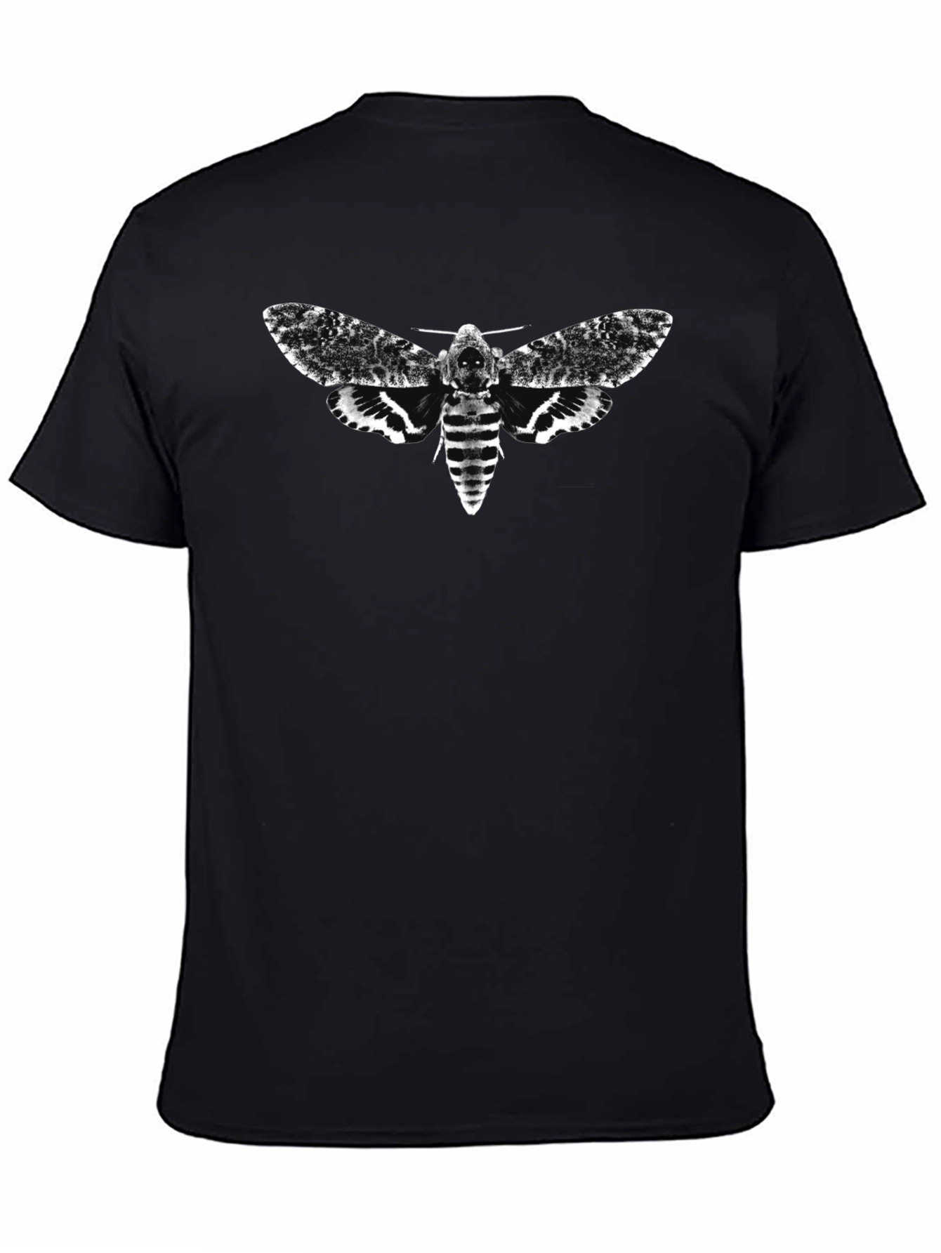 Death Head Moth Graphic Tee - Mens Black T-Shirt