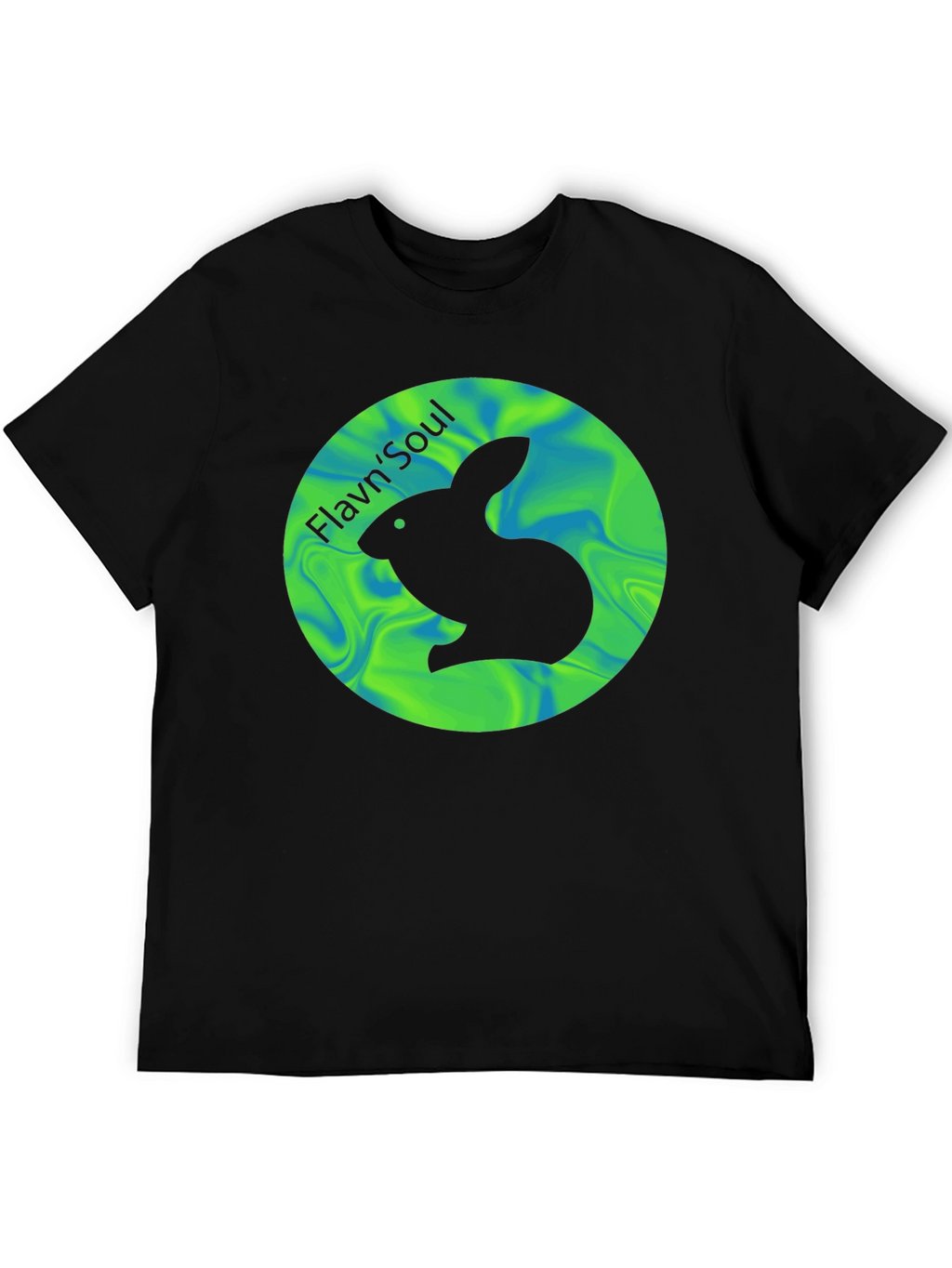 FlavnSoul Graphic T-Shirt - Black Cotton Blend Casual Tee