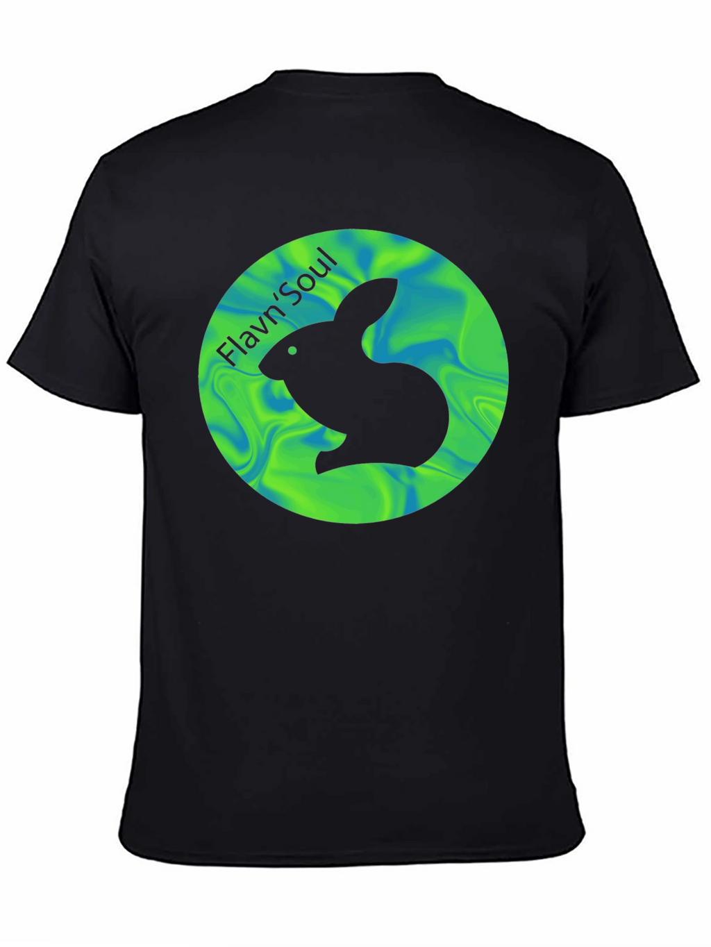 FlavnSoul Graphic T-Shirt - Black Cotton Blend Casual Tee