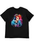 Graphic Tee: Edgy Cartoon Gamer
