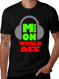 Moon Music T-Shirt: World Off Headphones Tee