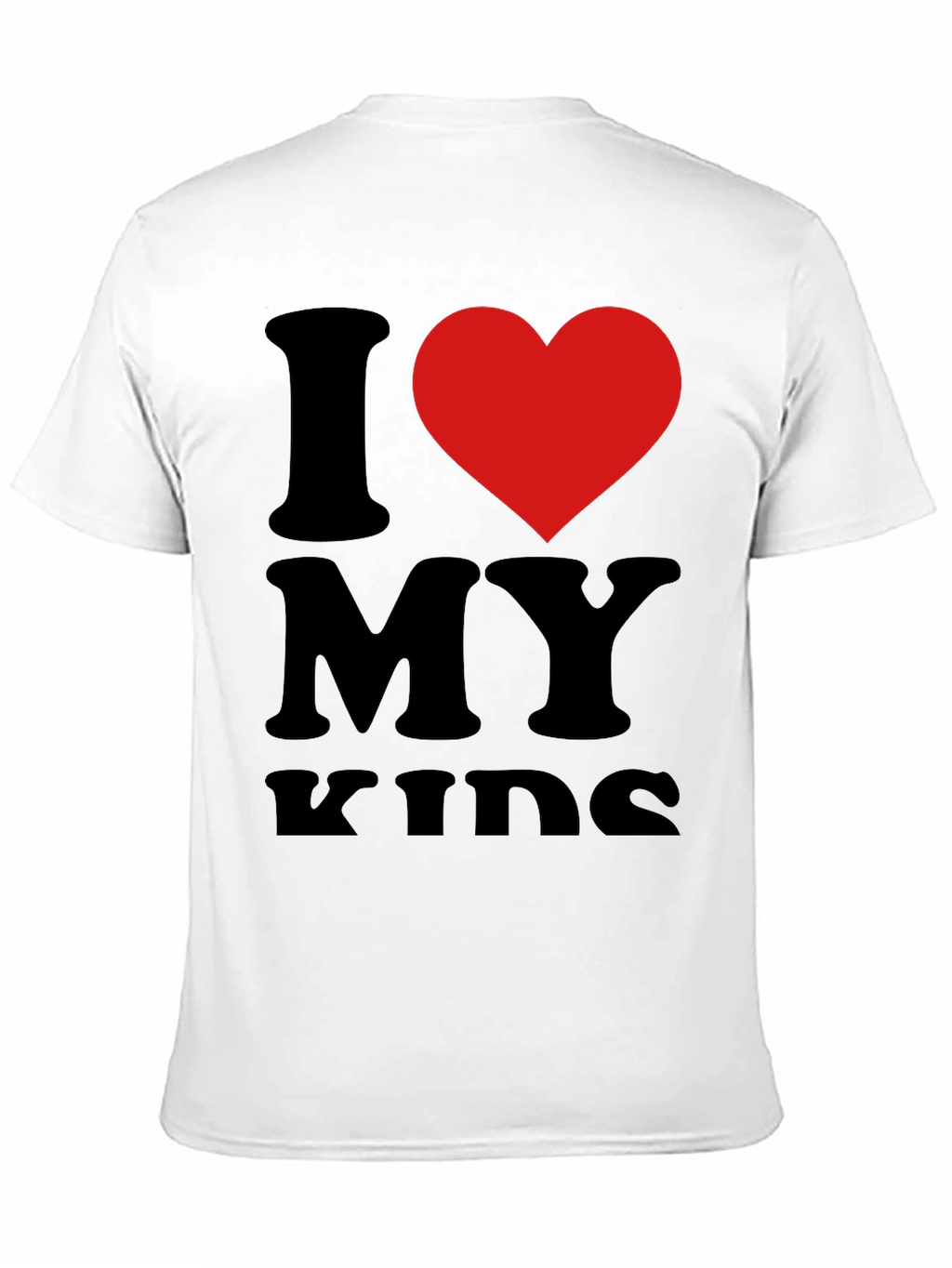 I Love My Kids T-Shirt - Black Casual Tee