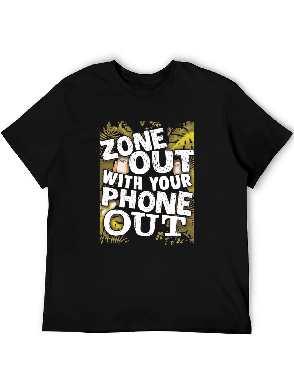 Zone Out with Your Phone Out Graphic T-Shirt