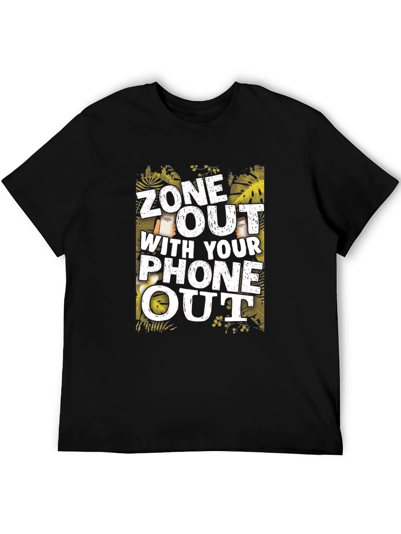 Zone Out with Your Phone Out Graphic T-Shirt