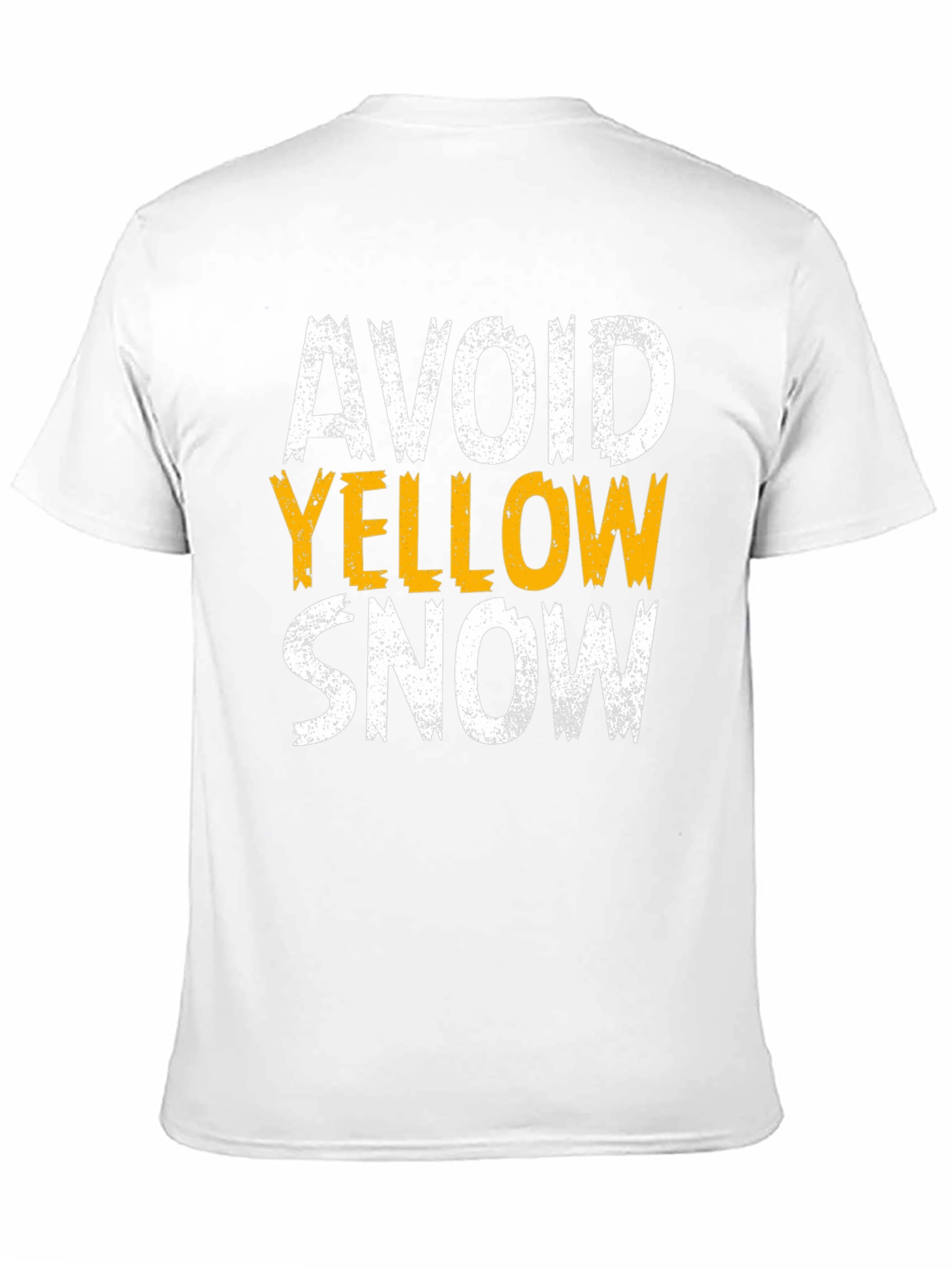 Avoid Yellow Snow T-Shirt - Funny Warning Graphic Tee