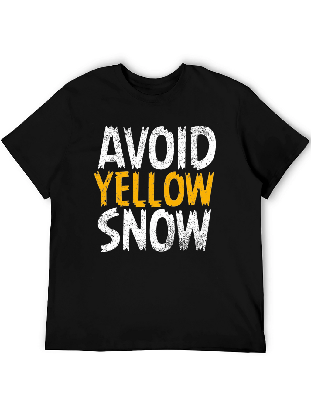 Avoid Yellow Snow T-Shirt - Funny Warning Graphic Tee