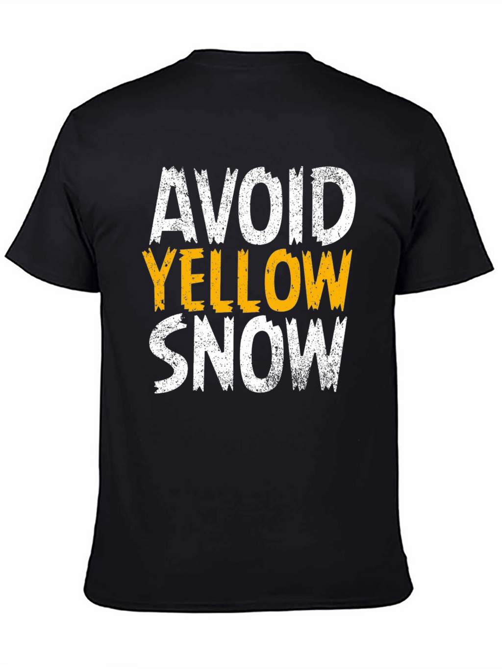 Avoid Yellow Snow T-Shirt - Funny Warning Graphic Tee