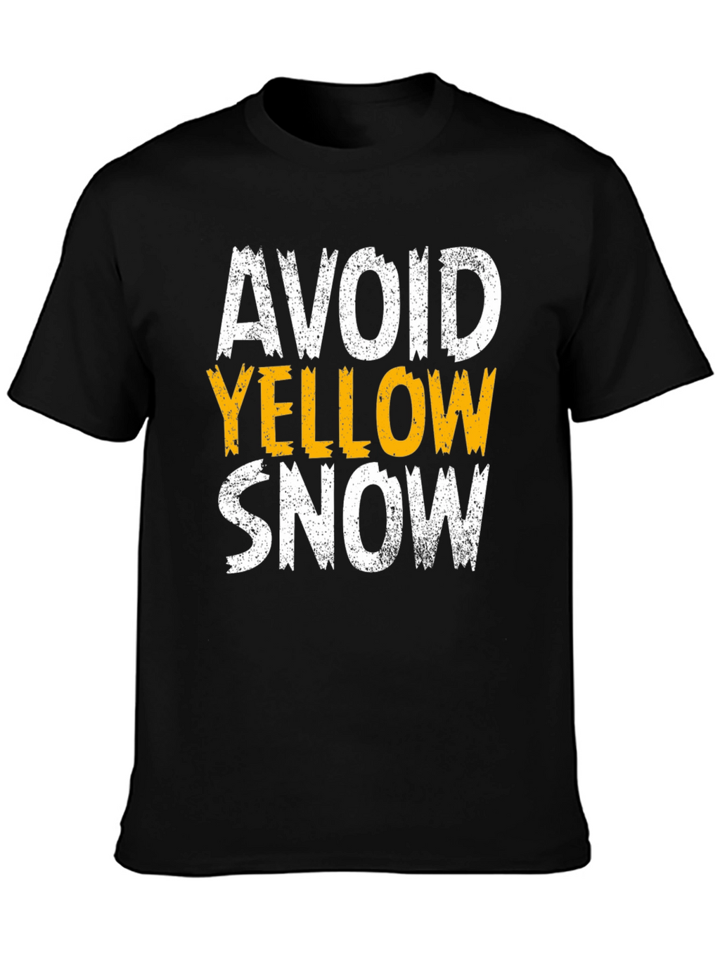 Avoid Yellow Snow T-Shirt - Funny Warning Graphic Tee