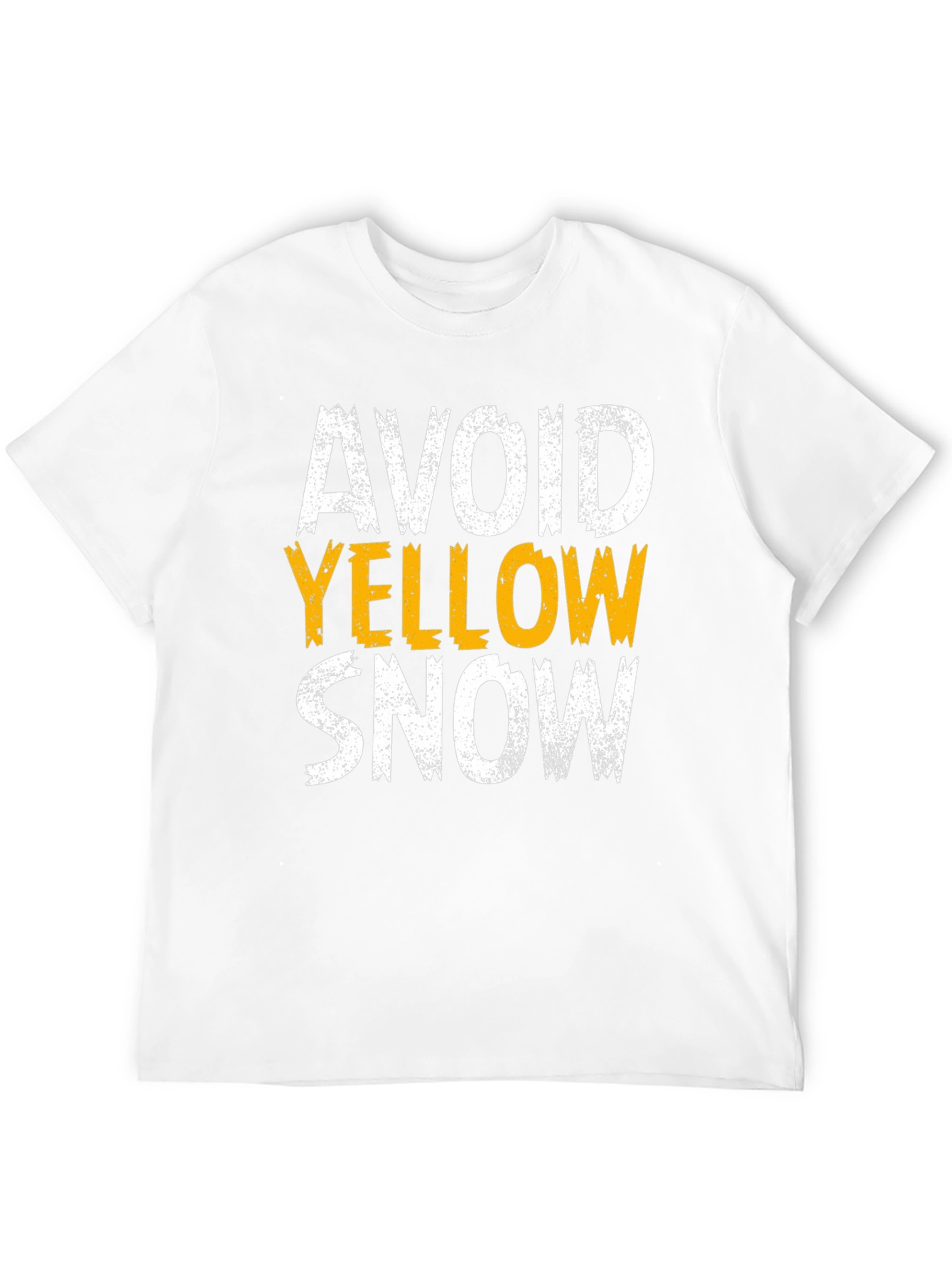 Avoid Yellow Snow T-Shirt - Funny Warning Graphic Tee