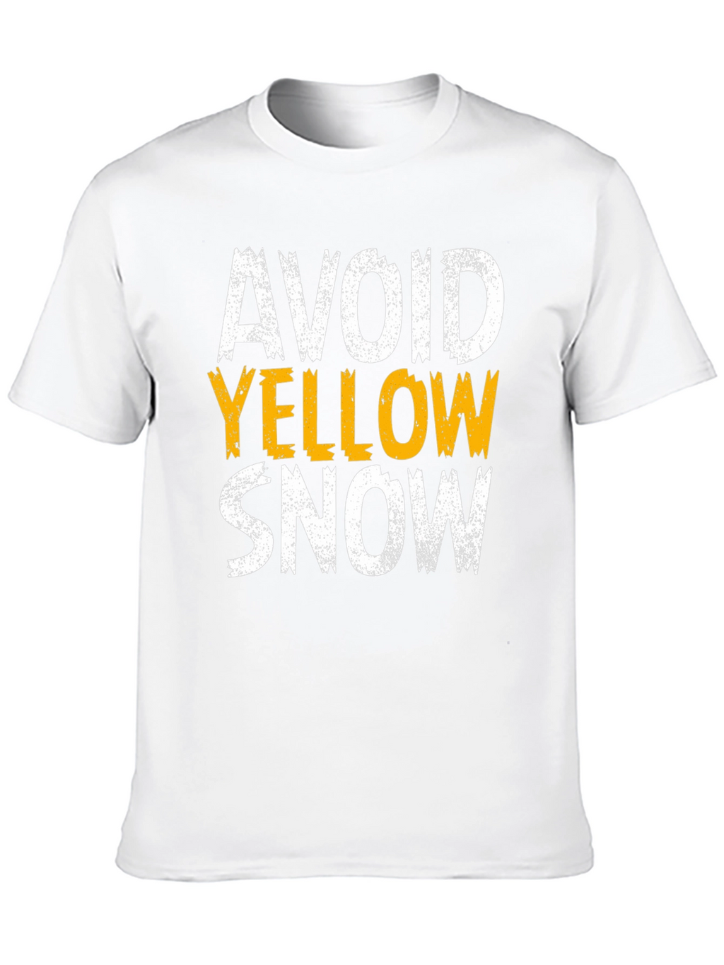 Avoid Yellow Snow T-Shirt - Funny Warning Graphic Tee