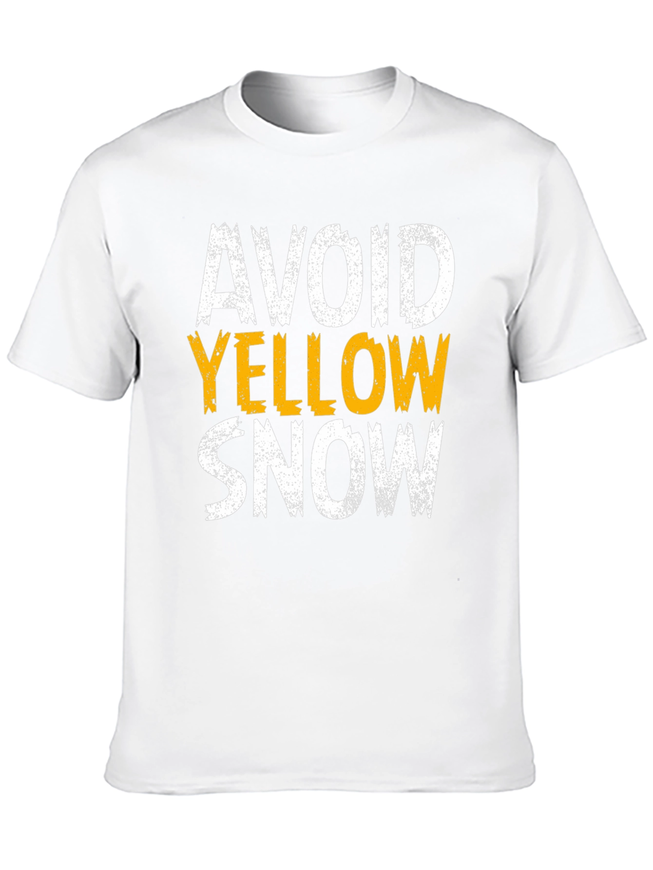 Avoid Yellow Snow T-Shirt - Funny Warning Graphic Tee