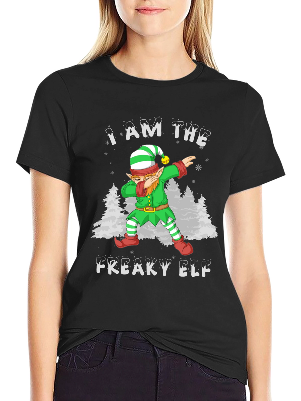 I Am The Freaky Elf Christmas T-Shirt