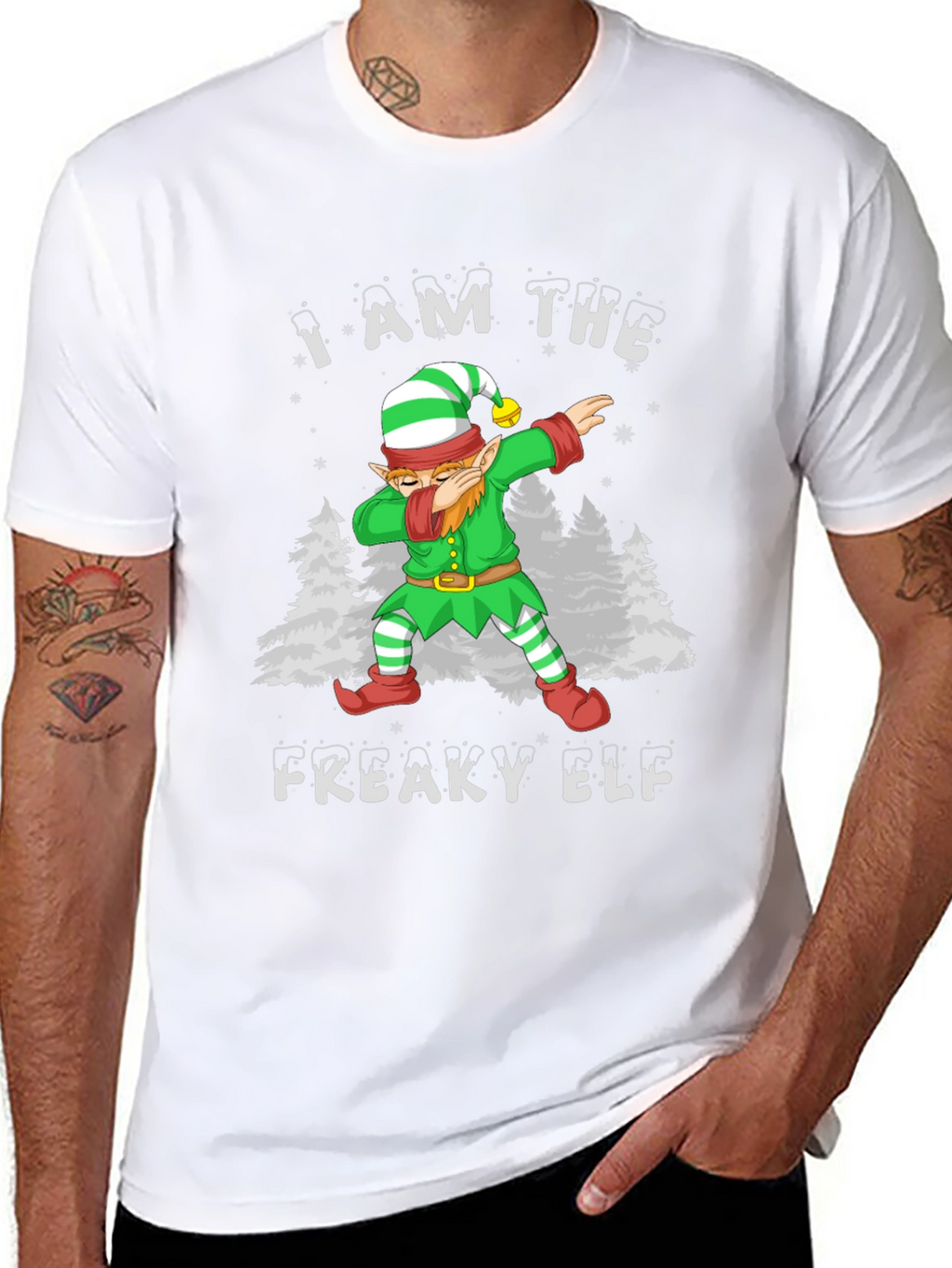 I Am The Freaky Elf Christmas T-Shirt