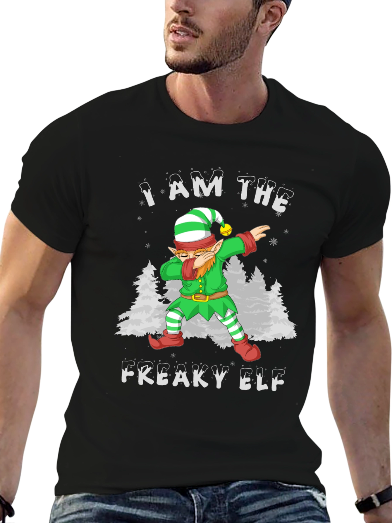 I Am The Freaky Elf Christmas T-Shirt