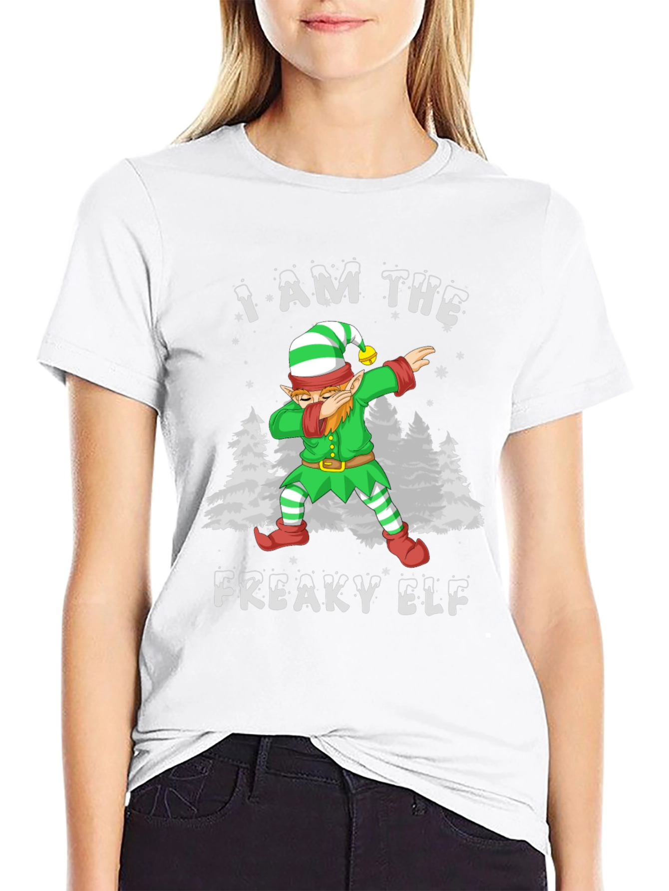 I Am The Freaky Elf Christmas T-Shirt