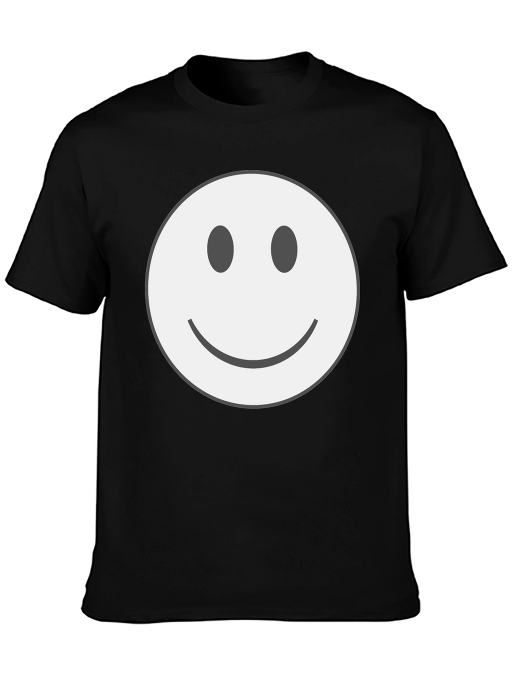 Smiley Face Graphic Tee - Classic Comfort