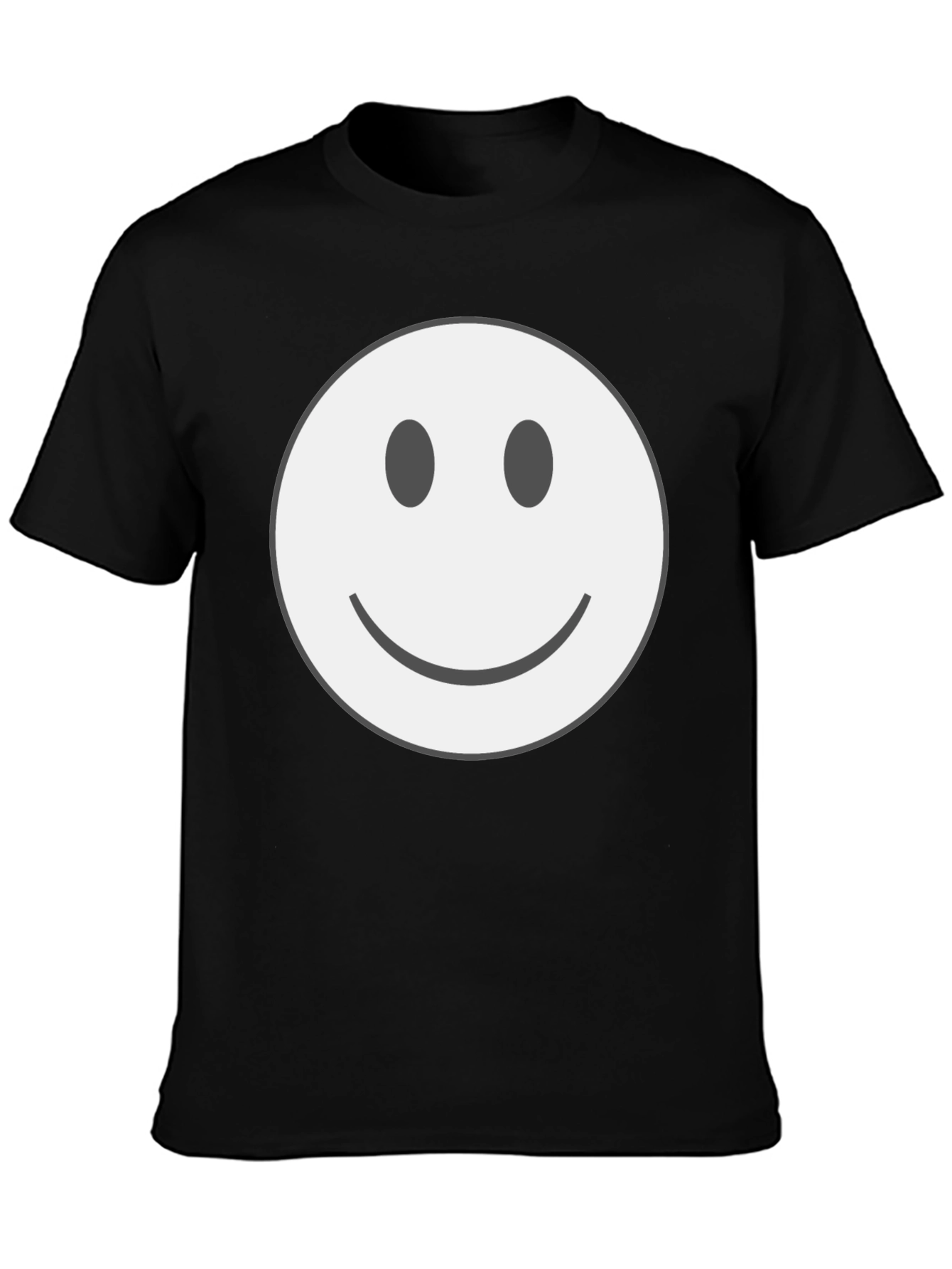 Smiley Face Graphic Tee - Classic Comfort