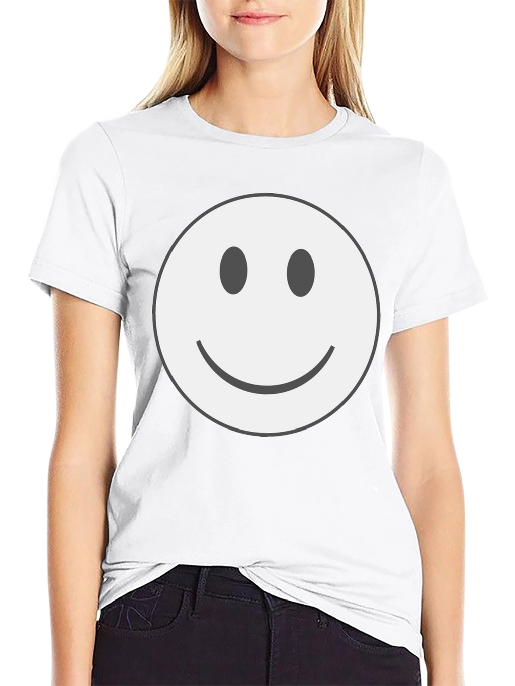 Smiley Face Graphic Tee - Classic Comfort