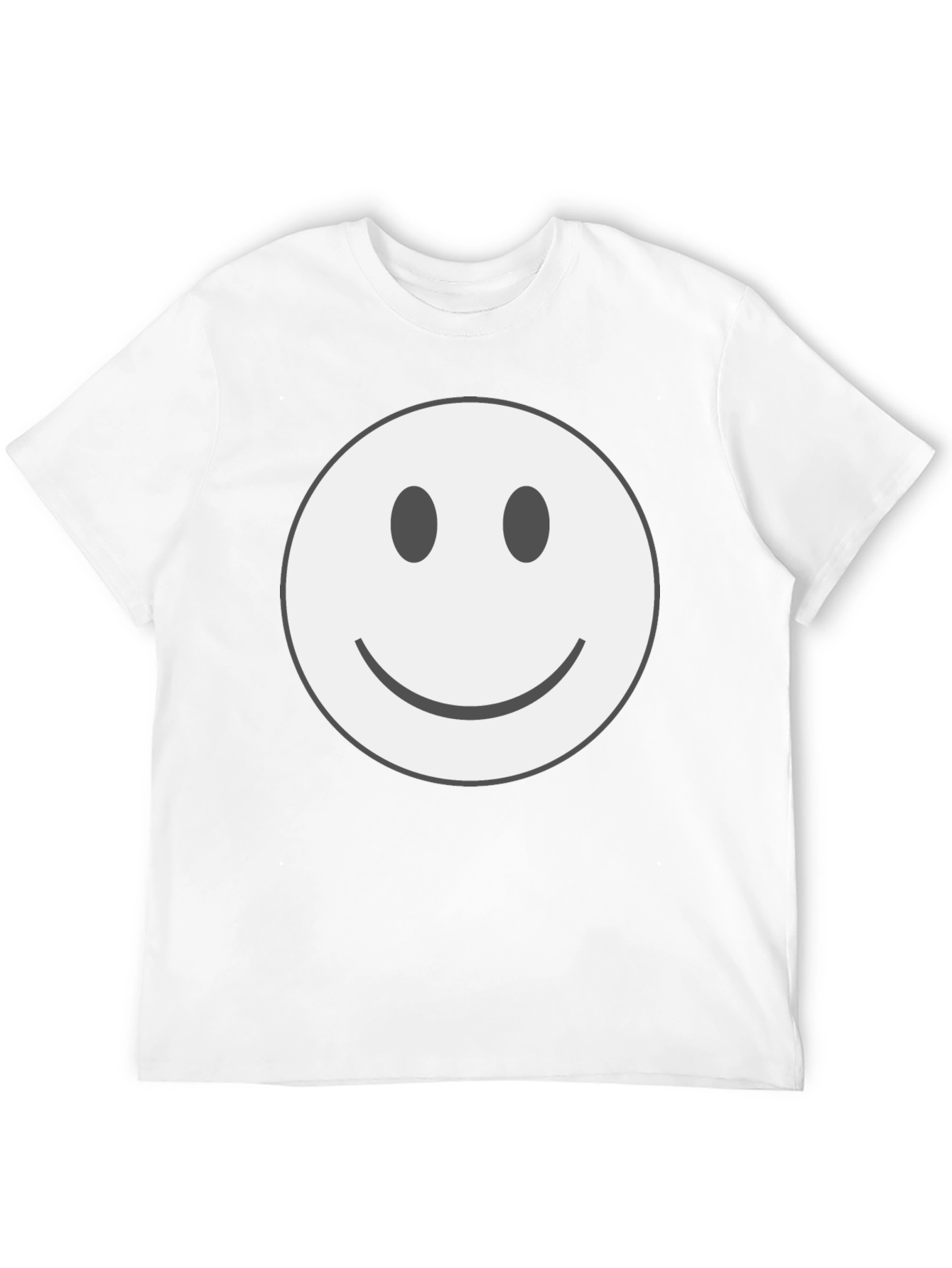Smiley Face Graphic Tee - Classic Comfort