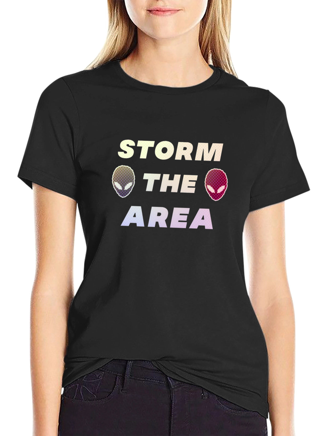 Storm the Area Alien Graphic T-Shirt