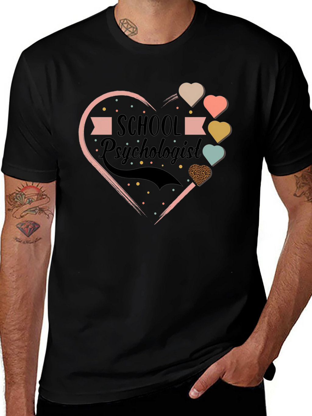 School Psychologist Heart T-Shirt