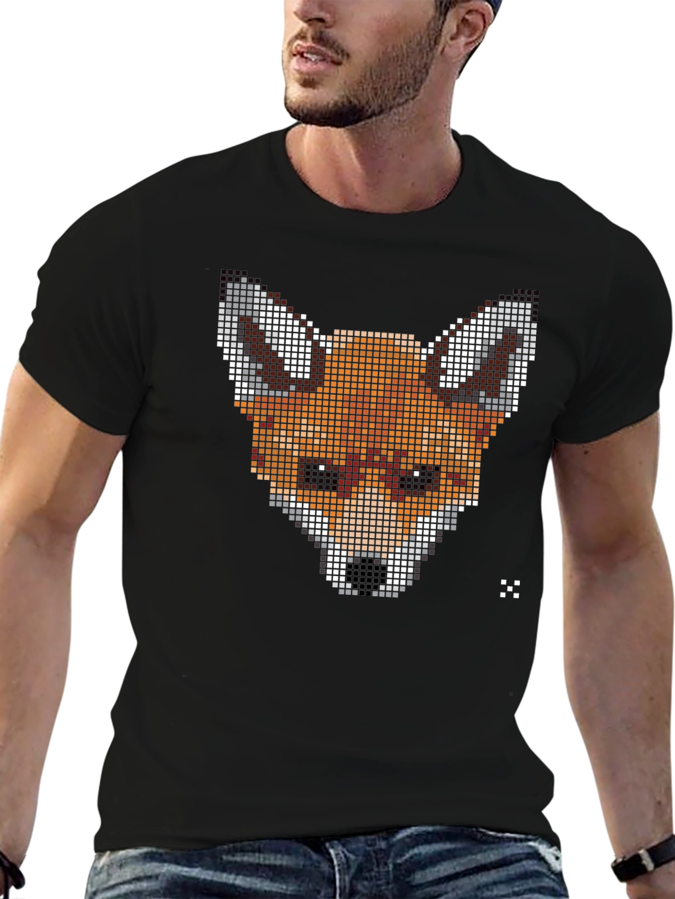 Pixel Fox Graphic Tee - Stylish Comfort