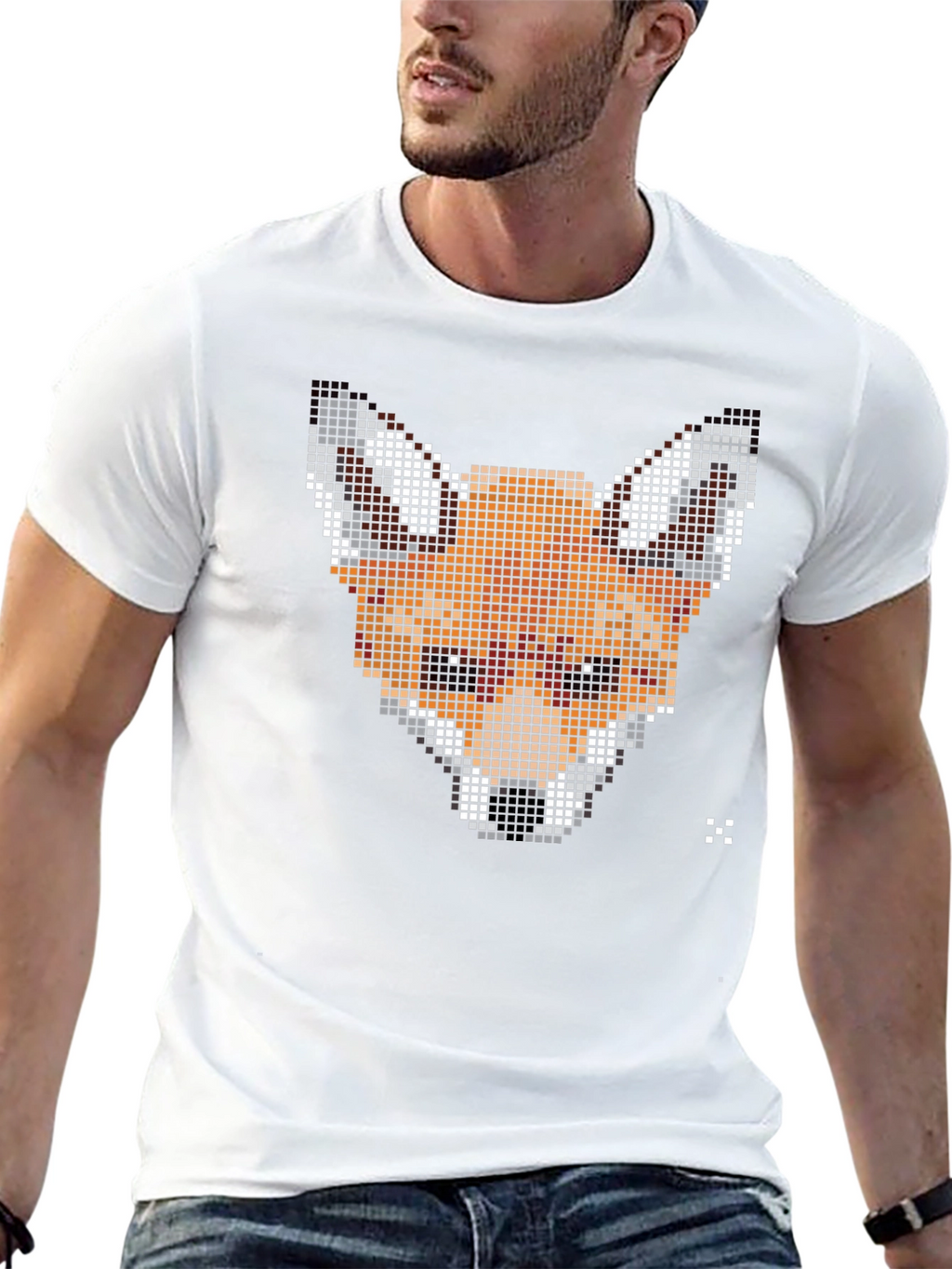 Pixel Fox Graphic Tee - Stylish Comfort