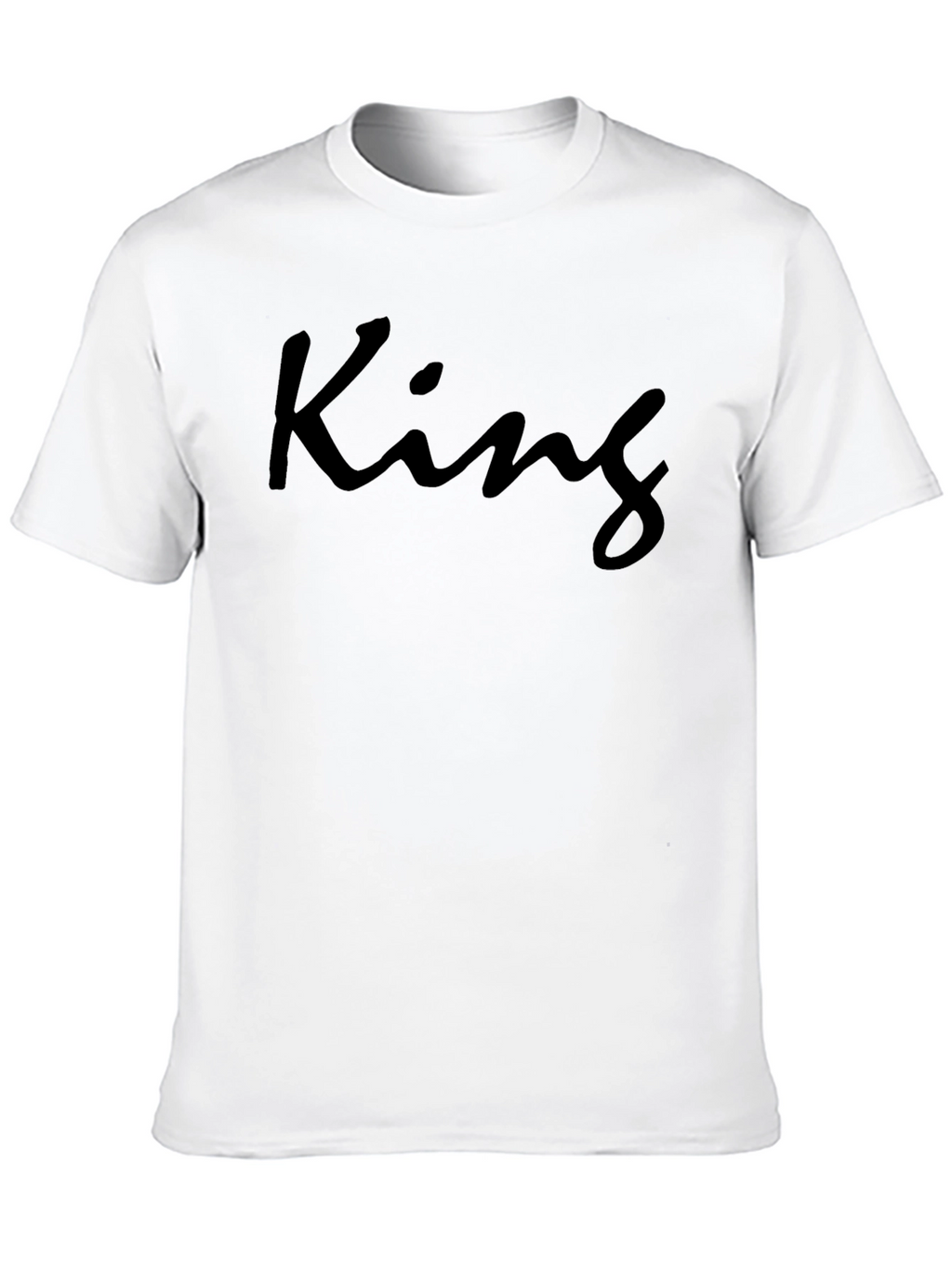 King Graphic T-Shirt - Modern Crew Neck Tee