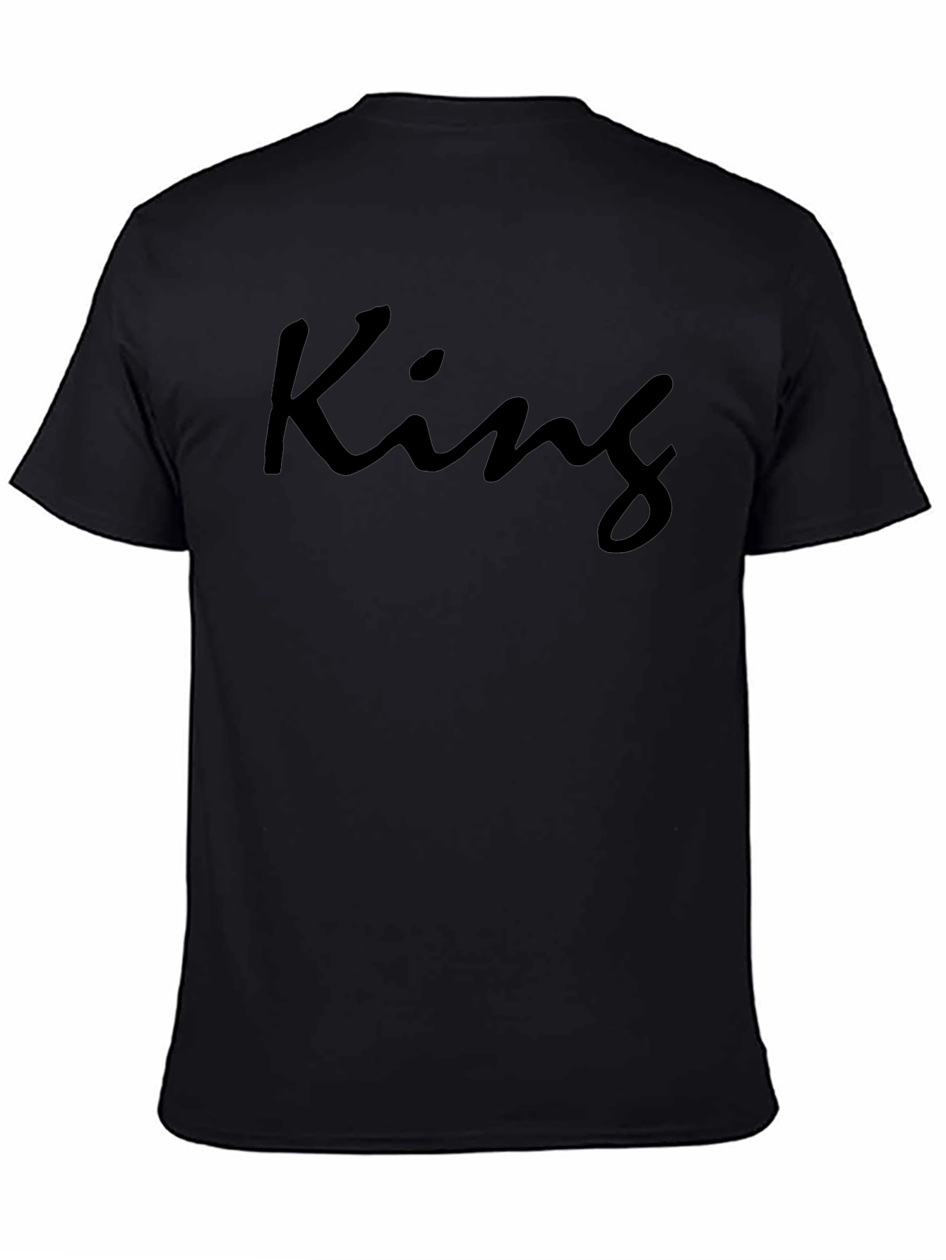 King Graphic T-Shirt - Modern Crew Neck Tee