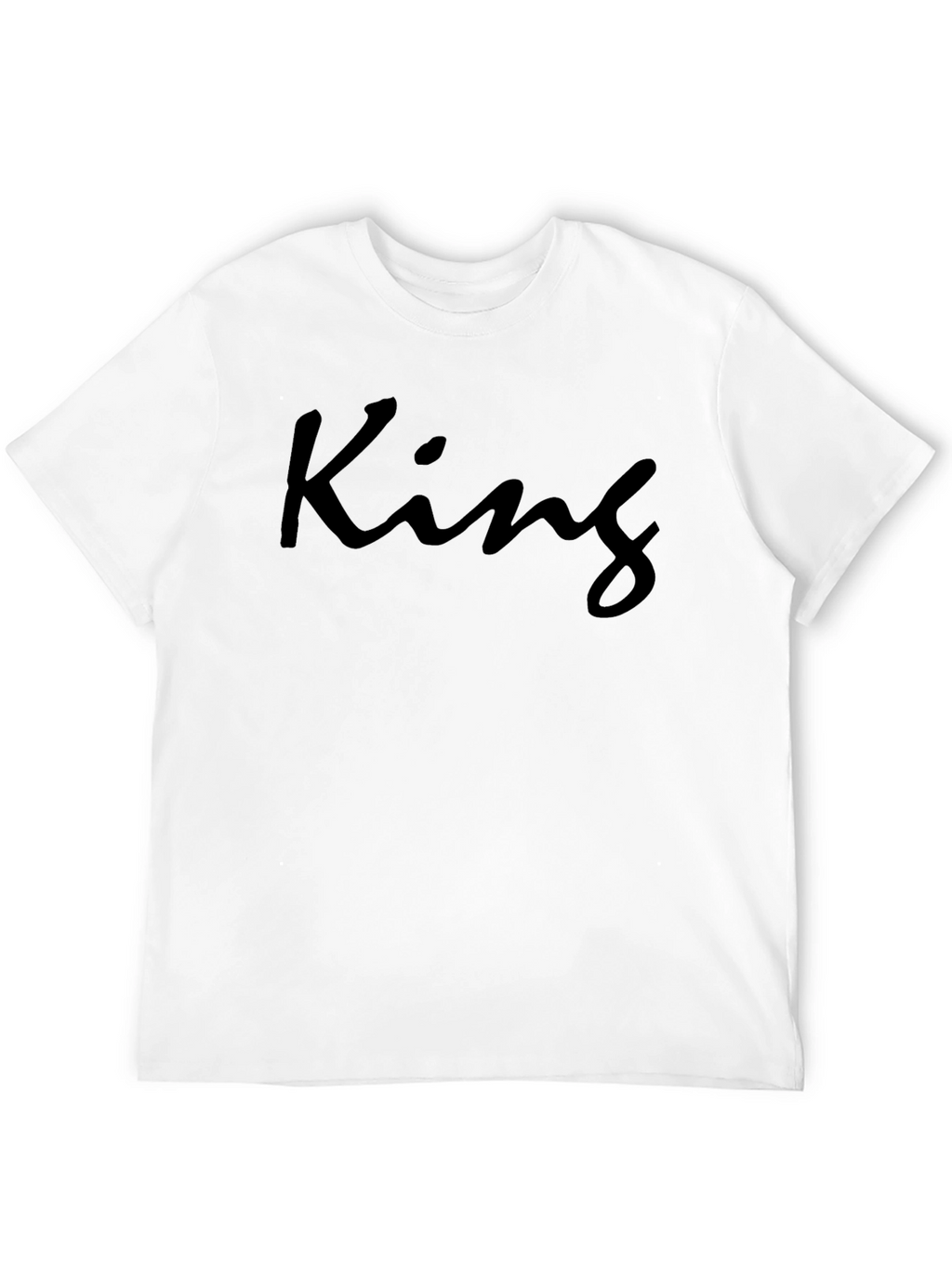 King Graphic T-Shirt - Modern Crew Neck Tee