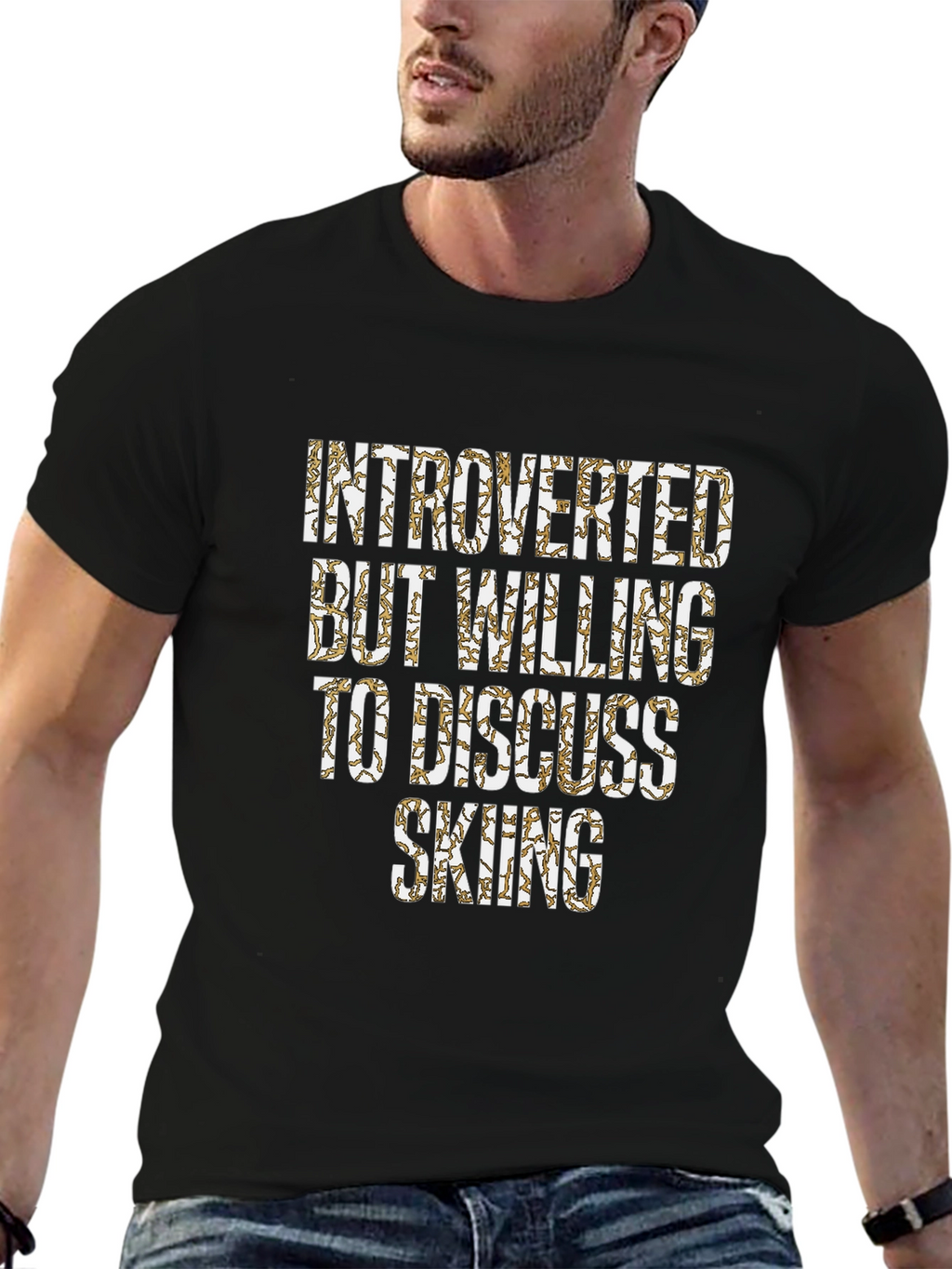 Introverted Skiing Enthusiast T-Shirt