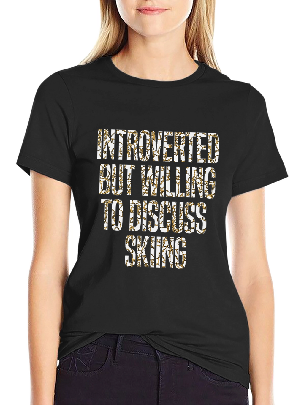 Introverted Skiing Enthusiast T-Shirt