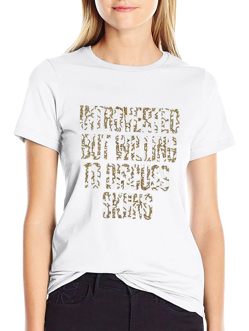Introverted Skiing Enthusiast T-Shirt