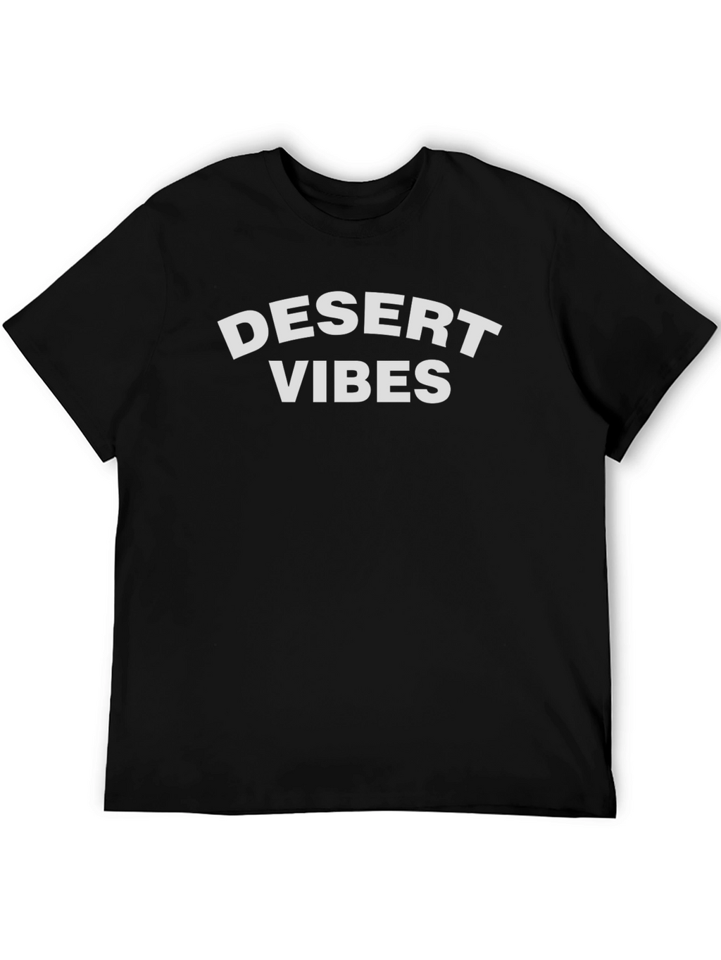 Desert Vibes Graphic Tee - Black Cotton T-Shirt