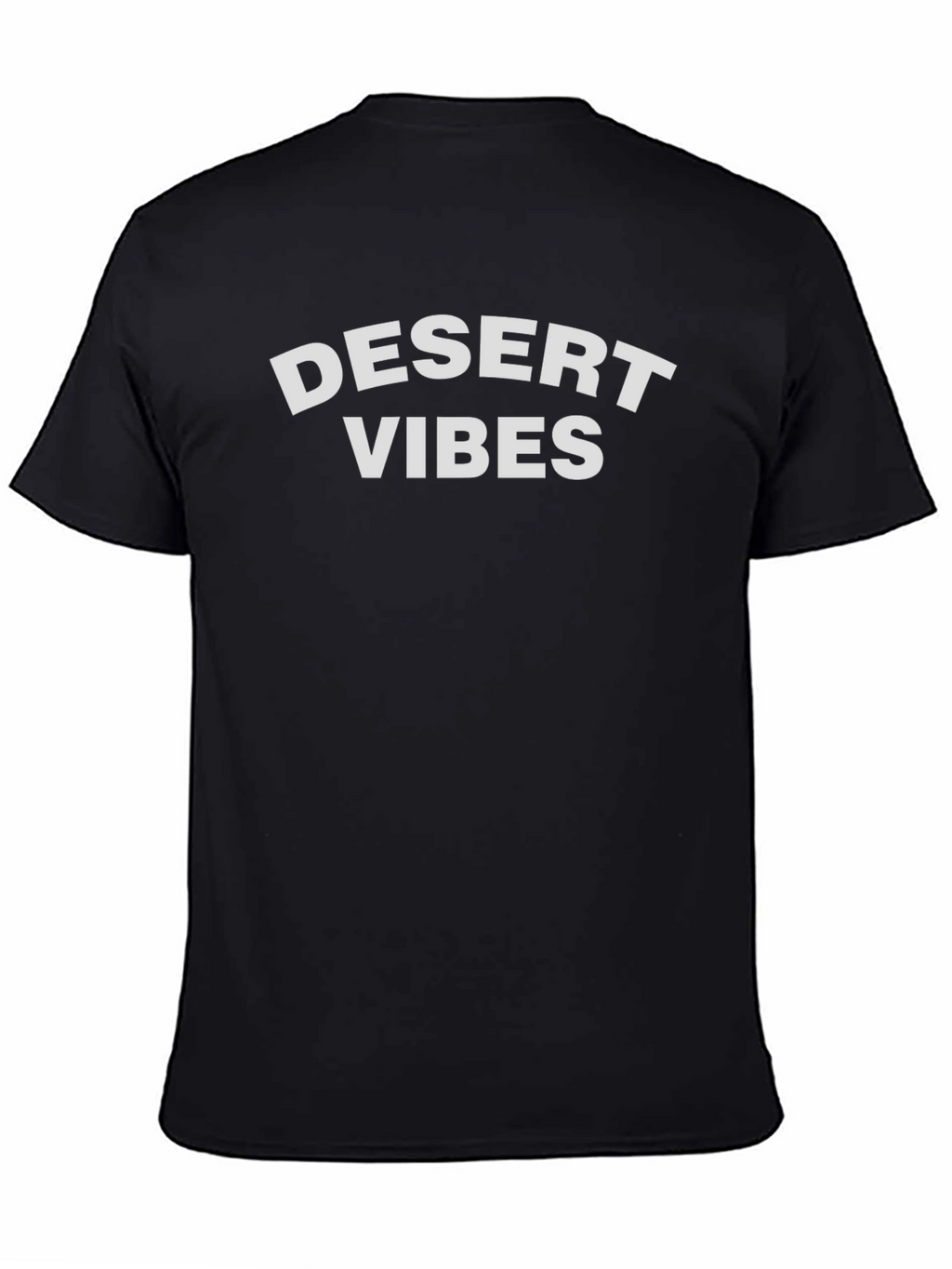 Desert Vibes Graphic Tee - Black Cotton T-Shirt