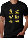 Yoga Transformer T-Shirt - Unique Robot Poses