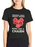 Original Body Rebuilt Engine Black T-Shirt