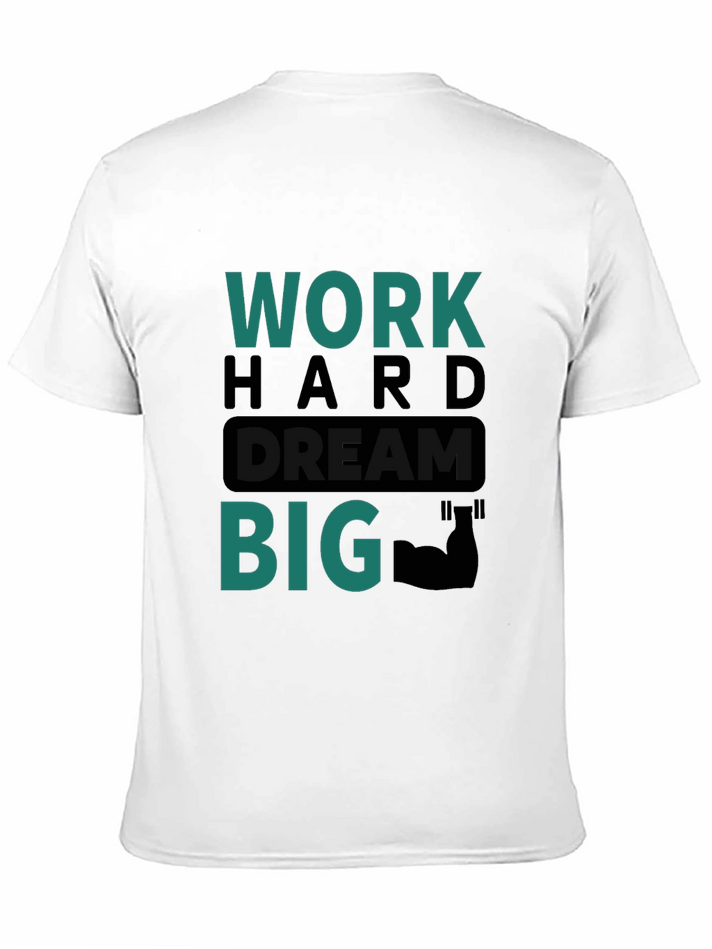 Work Hard Dream Big Graphic Tee - Black