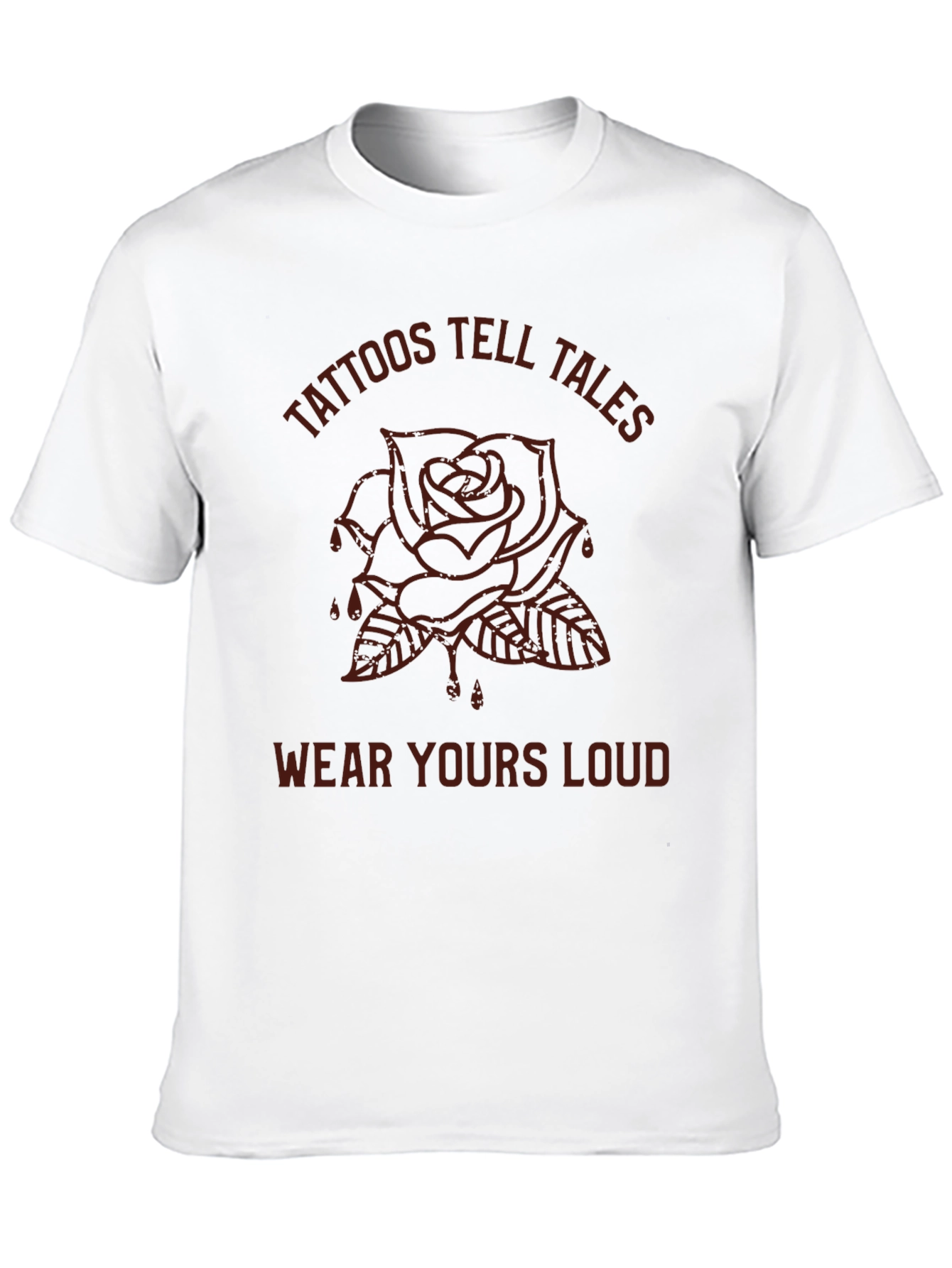 Tattoos Tell Tales Graphic Tee - Black Rose T-Shirt